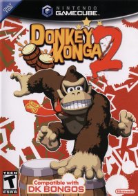 Donkey Konga 2 w/ Bongo Gamecube US box art